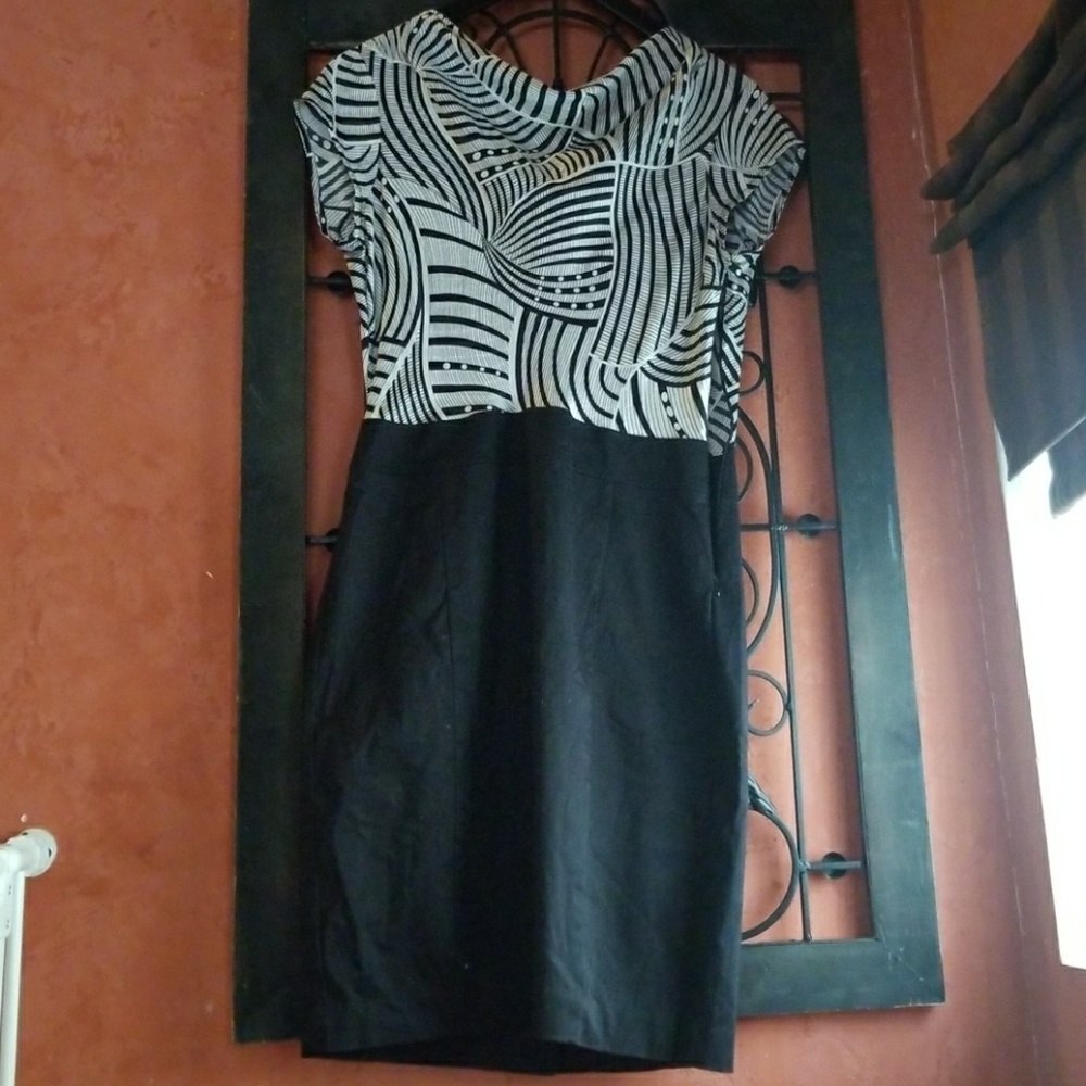 The Limited Black and White Dress